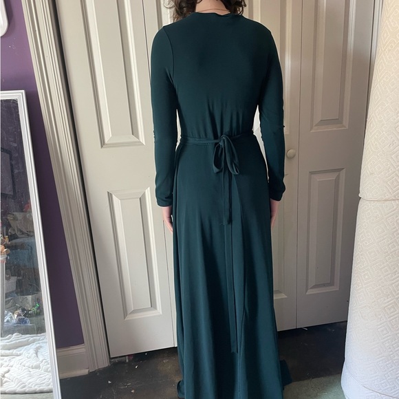 ModCloth Green Wrap Maxi Dress - Picture 3 of 3